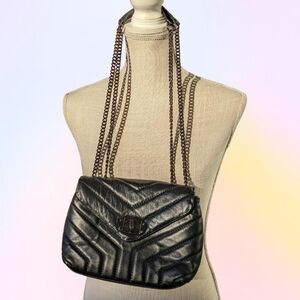 DIVINA FIRENZE designer Bridget Crossbody black Italian leather purse